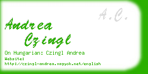 andrea czingl business card